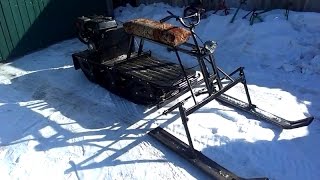 Самодельный лыжный модуль на буксировщик Cronus. Конструкция. интересный финал :)