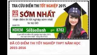 TRA CỨU ĐIỂM THI TỐT NGHIỆP THPT CỤM THI ĐH KINH TẾ QUỐC DÂN Năm 2015