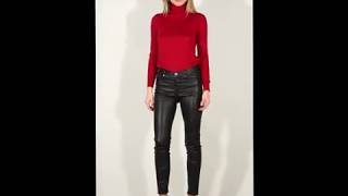 OAKWOOD Black Leather Pants