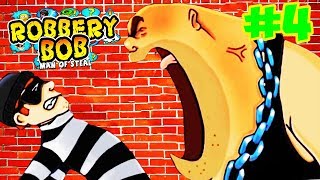 ВОРИШКА БОБ новый босс РАБОТАЕМ НА ГРОМИЛУ веселый мультик игра для детей Robbery Bob #4