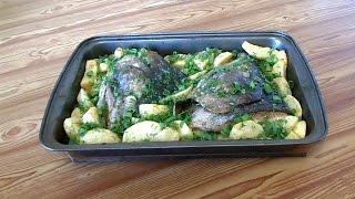Кета: головы кеты запеченные в духовке. Keta: fish heads baked in the oven.