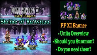 FF BE FF XI Livid Shantotto Banner Units Overview (#500)