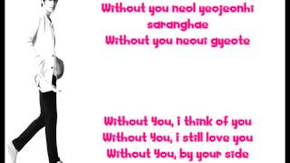 Lee Min Ho- Without you Lyrics [English+Romanized]