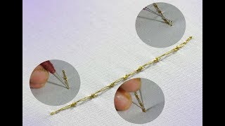 Aari Work for Beginners - Back Stitch