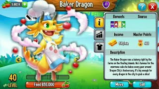 Dragon City : Baker Dragon Review [New Legendary Dragon]