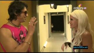 Angelina Love Romeo & Zoravar backstage