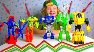 ROBOTS TRANSFORMERS! PART 5! ROBOTS! TRASFORMERS! ON OUR CHANNEL!