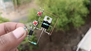 DIY PUSH ON/OFF SWITCH WITH MOSFET Z44N & OPTOCOUPLER PC817