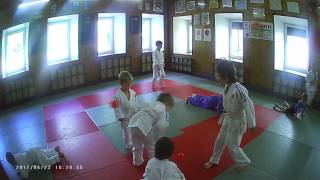 Дзюдо. Игра "Вышибалы - каждый сам за себя", дети 4-6 лет.