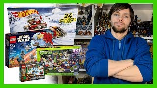 Анонс НОВОГОДНЕЙ ЛИХОРАДКИ 2017-2018 | LEGO MEGA BLOKS HOT WHEELS адвент календари