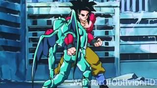 DBGT - Goku SSJ4 Kills Ice Shenron With Dragon Fist (720P) HD