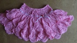 Юбочка крючком для девочки. Часть 2 . Skirt crochet for girl
