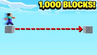 WORLD'S BIGGEST MINECRAFT JUMP! (1,000 BLOCKS)