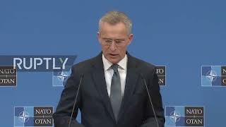 NATO's Stoltenberg 'regrets' that 'Russia has not taken steps to de-escalate' Ukraine tensions