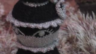 Как связать шахманый коврик. Видео 1.