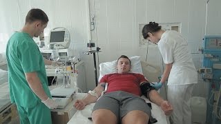 Плазмоферез. Очистка крови. Меняем кровь спортсмену