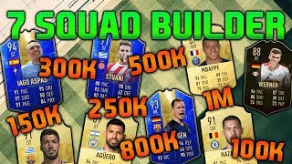 FIFA 19 SQUAD BUILDER 100K 150K 250K 300K 500K 800K 1M SQUAD BUILDER FUT CHAMPIONS FIFA 19