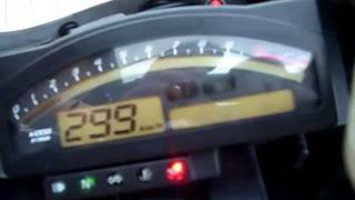 速度メーター　299キロ　HONDA VTR 1000 SP2  Sound Akrapovic GP