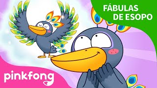 El Cuervo y el Pavo Real | Fábulas de Esopo | Pinkfong Cuentos Infantiles