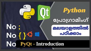 PyQt- UI to Python script | PyQt- Designer tutorial-2 | PyQt- Designer tutorial in Malayalam