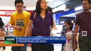 Penjualan Eceran RI Pada Oktober 2023 Terkontraksi 1,5% (MoM)