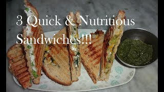 Ideas | Quick & Healthy Sandwiches | Quick Breakfast | Quick Snack | Sandwich ideas