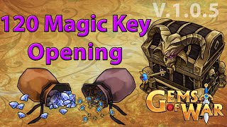 Gems of War: 120 Magic Key Opening
