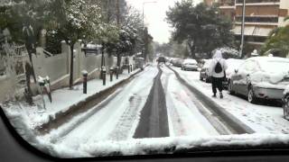 SNOW ATHENS GREECE