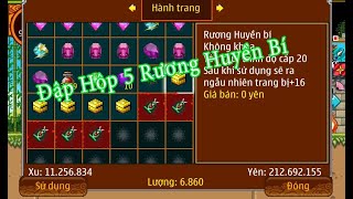 Ninja School Online : Mở 5 Rương Huyền Bí Cho Ông Bầu Nhật Bản Japan