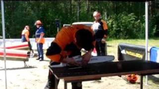 Sværvending - Fitting another chain NM 2009 i Finland