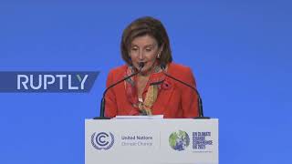 UK: Pelosi-led US Congressional delegation says 'America is back' at COP26