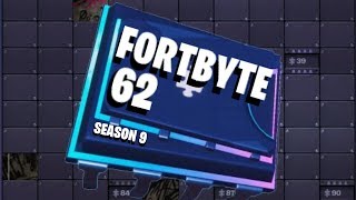 FORTBYTE 62 LOCATION | FORTNITE BR | SEASON 9 | WEEK 8 |