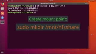 Setup NFS for private sharing - Arch (server) - Ubuntu (client)