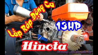 Quá Trình Lắp Ráp Động Cơ Xăng Hinota 13 HP
