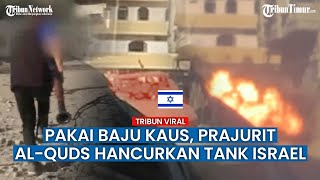 Tembakan Epik Brigade Al-Quds Musnahkan Tank ‘Merkava 4 Paz’ Israel Secara Brutal