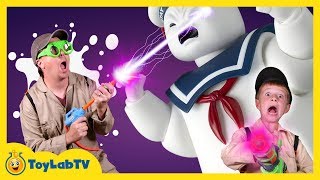 Worlds Biggest Giant Marshmallow Man! Kids Family Fun Ghost Adventure & Surprise Egg