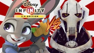 Judy Hopps Vs General Grievous | Disney Infinity 3.0 Toy Box Brawls | Judy Hopps Gameplay