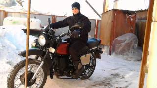 Иж планета 5 тюнинг моя 1 02 2014 год зима