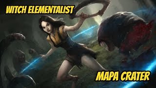 Witch Elementalist, Arc build, mapa Crater, Path of Exile