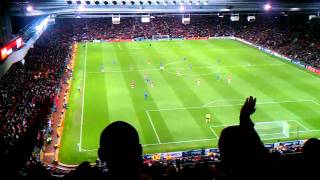 Chelsea fans at Old Trafford 12/04/11