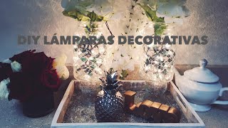 DIY LAMPARAS DECORATIVAS CON FRASCOS DE LA TIENDA DEL DOLAR