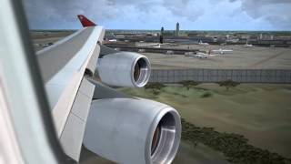 【FSX】 乗客視点 B747-400(PMDG) 着陸@ 成田国際空港RW34R！