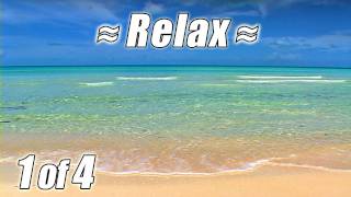 RELAXING VIDEO #1 Bahamas Beach Scene Ocean Waves Sounds Sea View Wave Sound relax