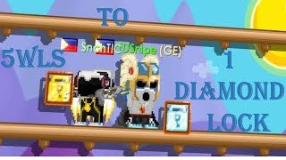 Growtopia | Changing 5wls To 1 Diamond Lock Easy Profit