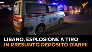 #Libano, esplosione a Tiro in presunto deposito d'armi di Hamas