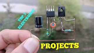 TOP 3 ELECTRONIC PROJECTS WITH IC UM66, TRANSISTOR BC547, D8882, RELAY & IC LM358
