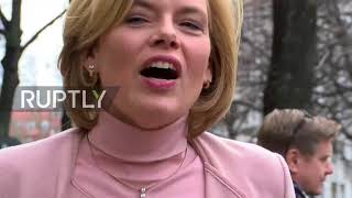 Germany: Politicians arrive at SPD HQ for coalition talks