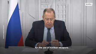 'We don't have crazy people' - Russian Foreign Minister Lavrov on the use of nuclear weapons