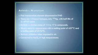 Descriptive inorganic chemistry of lanthanides and actinides group