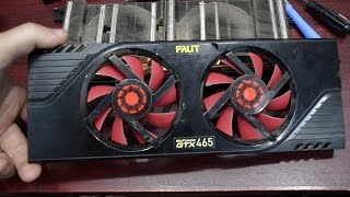 Как разобрать видеокарту Palit GTX 465